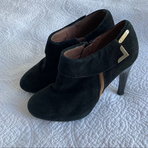 Gaudi Black and Gold Ankle Boots - Picture 3 of 7